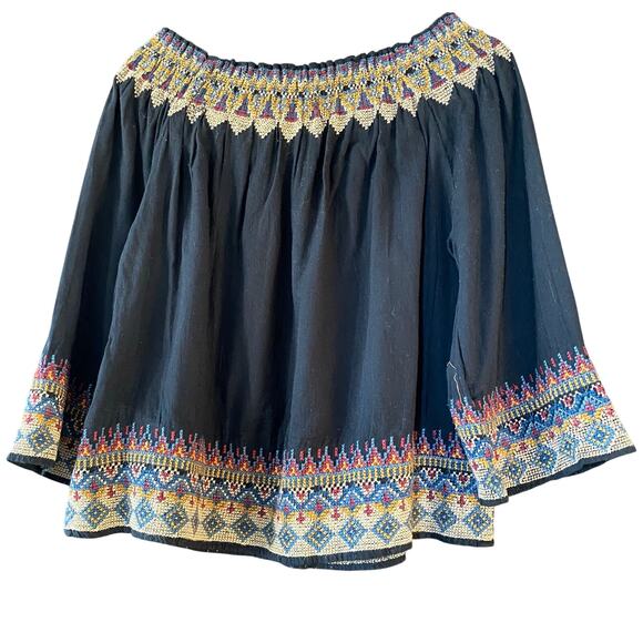Joie Off the Shoulder Embroidered Trim Top Size XS - Picture 7 of 7